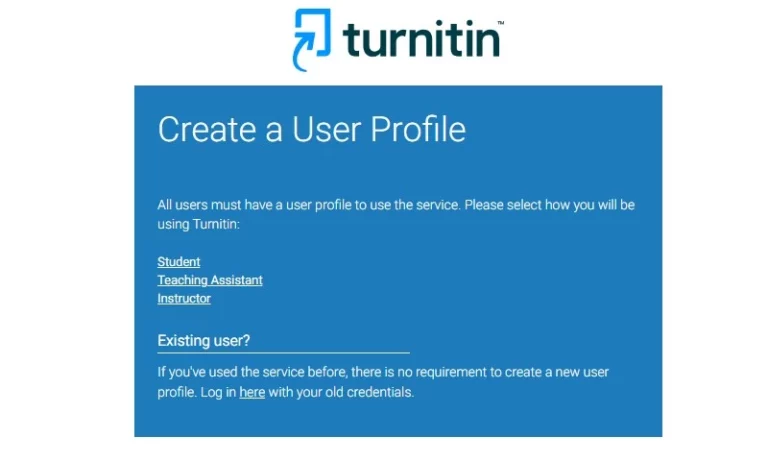 Cara Membuat Akun Turnitin Instructor