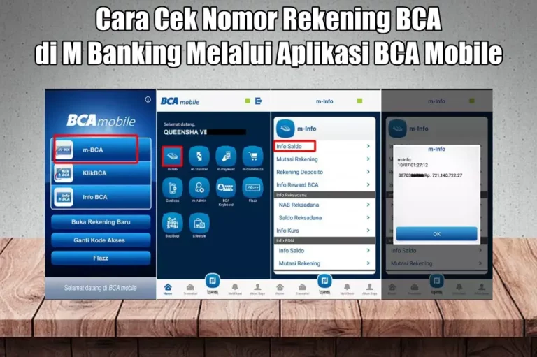 Cara Cek Nomor Rekening BCA di M Banking Melalui Aplikasi BCA Mobile