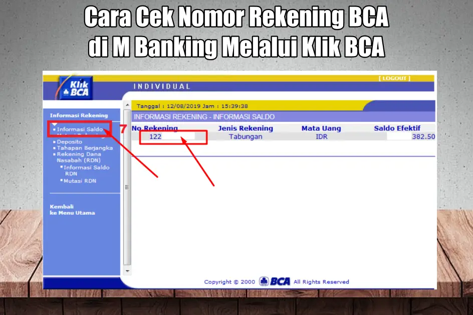 Cara Cek Nomor Rekening BCA di M Banking Melalui Situs Klik BCA