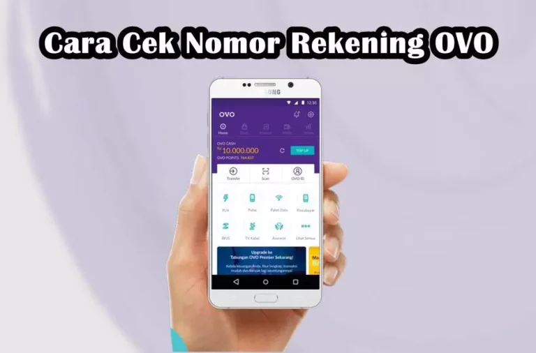 Cara Cek Nomor Rekening OVO
