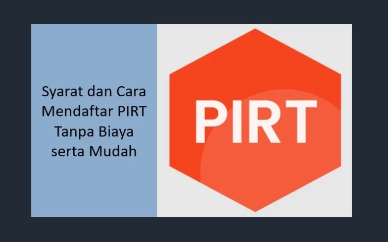 Cara mendaftar PIRT