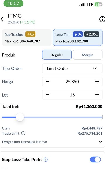 apa itu XTRA Trade Limit Ajaib