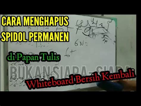 Cara Menghapus Spidol Permanen di Papan Tulis Sambil Update Playlist Musik