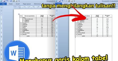 Cara Menghapus Tabel di Word Tanpa Menghilangkan Tulisan untuk Koleksi Lagu